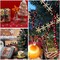 A Roll of 0.98 Inch X 10 Meters Gold Glitter Snowflake Ribbon Lace Christmas Snowflake Leaves Ribbon Sequins Trim for Christmas Celebration Wedding Birthday Party Festive Event Decoration
